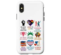 BLM Human Rights Feminism Trans Science Books LGBTQ Kindness Case for iPhone X/XS