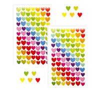 BLMHTWO 1680 Counts Heart Stickers Small Heart Stickers for Kids Colorful Self Adhesive Heart Decorative Sticker Sheet Reward Stickers for Scrapbook, DIY Arts Crafts, Gifts Packaging(20 Sheets)