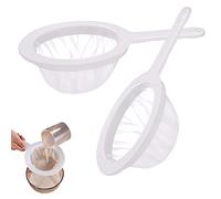 BLMHTWO 2 Pack Ultra Fine Mesh Strainer Tea Strainer 100 Mesh 120 Ultra-Fine Mesh Strainers for Kitchen with Non Slip Handle for Food Tea Coffee Oil Rice Noodles Fruits Vegetable Jam