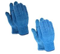 BLMHTWO 2 Pairs Microfiber Dusting Gloves Washable Microfiber Gloves Mitt Reusable Dusting Gloves for Plants Kitchen House Cars Mirrors Lamps Blinds Dusting Cleaning Gloves
