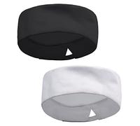 BLMHTWO 2 Pieces Chef Hats for Men Women Adjustable Cooking Cap Breathable Mesh Top Skull Cap for Home Kitchen Restaurant Service (Black and White)