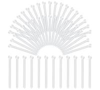 BLMHTWO 50 Pieces Milligram Measuring Spoons, Micro Scoops Micro Measuring Spoon 150 Milligram Plastic Measuring Spoons Measurement Tools Supplies for Seasoning Powder Laboratory Cosmetics