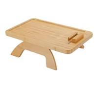 Blmirror 1 Piece Sofa Clip on Side Table for Wide Couches Arm Foldable Couch Tray with 360° Rotating Phone Holder for Eating/Drinks