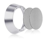 Blmirror 12 Magnetic Dosing Funnel Set,51mm Espresso Dosing Funnel Puck Screen Kit Aluminum Portafilter Funnel with 2 Filter