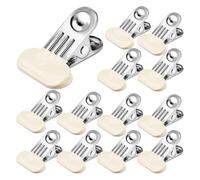 Blmirror 12 Pack Chip Bag Clips for Food Storage, Food Clips Bread, Stainless Steel Chip Clips, Clips for Kitchen and Office
