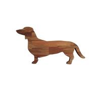 Blmirror 15.7 Inch Dachshund Dog Dinner Plate Cheese Board Cutting Charcuterie Board Cute Christmas Dinner High Guality