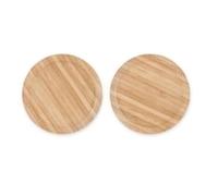 Blmirror 2 PCS Wine Glass Covers Wood Drinking Glass Lids to Keep Bugs Out Wood Water Glass Toppers Keeps Debris and Dust