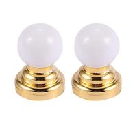 Blmirror 2X 1:12 Dolls House Miniature Globe White Ceiling LED Light Lighting Lamp with Battery