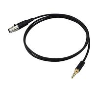 Blmirror 3.5mm Jack to 3Pin Mini XLR Female for BM800 PC Headphone Mixer Microphone Stereo Camera Amplifier 0.5M