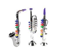 Blmirror 3Pcs Saxophone Trumpet Children Toy for Toddlers Play
