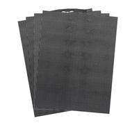 Blmirror 4 PCS 14 Count Plastic Mesh Canvas Sheet 14 CT Plastic Aida for -,Making Jewelry Organizer (11x8Inch) Black