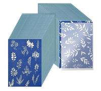 Blmirror 40 Pcs Sensitivity Nature Printing Paper with Acrylic Panel A5 Sun Printing Art Paper