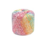 Blmirror 40G/Ball Colorful Lace Cotton Yarn Segmental Dyeing Gradient Yarn DIY Hand Knitting Crochet Garment Doll Lace Yarn Well-Made Easy to Use B