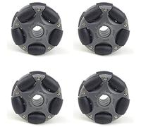Blmirror 4Pcs 58mm Plastic Omni Wheel for Robot Kit Servo Motor Omni Wheel 14135