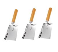 Blmirror Beekeeping Tool Honey Cleaning Shovel Beehive Shovel Bees Cleaning Honey Scraper with Wooden Hand Holder