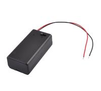 Blmirror Black Plastic Storage Pair -9V Batteries Switch Battery Holder Case Box