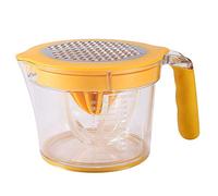Blmirror Citrus Orange Lemon Juicer Manual Hand Squeezer Fruit Juicer with Cheese Grater Built-In Measuring