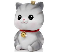 Blmirror Cute Cat Decorative Saving Bank,Home Decoration Coin Bank Money Piggy Bank Help Form Right Money Habits,Eyes Open