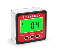 Blmirror Digital Level Box Protractor Angle Finder 90 Degree Level Gauge Bevel Gauge Inclinometer with Magnetic Based Backlight