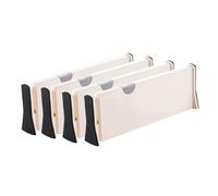 Blmirror Drawer Divider Adjustable Drawer Dividers Organizer for Kitchen Bedroom Bathroom for Clothes Dresser Drawer A 4Piece