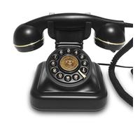 Blmirror European Retro Wedding Audio Message Book Birthday Voice Blessing Message Decoration Phone Voice Guest Book Phone Black
