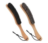 Blmirror Fedora Hat& Baseball Cap, Cowboy Hat Brush, Felt Hat Brush Combo Kit Horsehair Boar Bristle Lint Brush(2PCS)