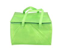 Blmirror Foldable Large Cooler Bag Portable Food Cake Insulated Bag Aluminum Foil Thermal Box Waterproof Ice Pack Lunch Box Delivery Bag Green
