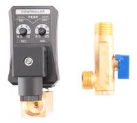 Blmirror G1/2 DN15 230V Automatic Timed Water Tank Electronic Timed Drain Valve for Air Compressor Condensate Management Easy Install