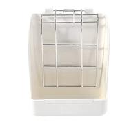 Blmirror Grass Frame Hay Feeder Manger Rack For Guinea Pig Fixed Flip-Up Holder Grass Basket Small Pet