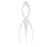 Blmirror Mean Calipers Golden Ratio Calipers Stainless Steel Eyebrow Ruler 1:1.618 Measure Tool for Tattoo Makeup