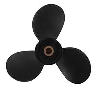 Blmirror Outboard Propeller 6E0-45941-01-El 7 1/2X8- for 4Hp-6Hp Plastic Alloy 3 Blade Black 9 Spline Tooth