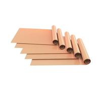 Blmirror Oven Liners for Bottom of Oven, 5 Pack 16X24 Inch Thick Heavy Duty Non Stick Oven Mats, Reusable Oven Liners Brown Easy to Use 40 X 60cm
