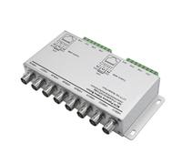 Blmirror Passive Video Balun for TVI CVI AHD Cameras CCTV Via Twisted Pairs UTP Video Balun 8CH Transceiver BNC to UTP RJ45(8CH)