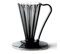 Blmirror Petal Filter Cup, Coffee Filter Paper, 27 Degree Filter Cup, One Serving, Hand Brewed, Drip Translucent Black
