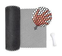 Blmirror Plastic Chicken Wire Fence Mesh,Fencing Wire for Gardening, Poultry Fencing, Chicken Wire Frame Netting Black