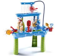 BLmukce 3-Tier Sand and Water Table for Kids Toddlers with Pumping Elephant Ages 2 3+ 4-8, Outdoor Summer Beach Sensory Play Activity Toys, Water Pool Table, Birthday Gifts for Boys Girls