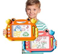 BLmukce Magnetic Drawing Board 2 Pcs, Toy for Kids Age 2-7 Years, Erasable Doodle Board with 4 Colors, Educational Travel Learning Toy, Birthday Gift for 2 3 4 5 Year Old Girls & Boys (Multicolor)