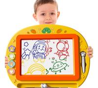 BLmukce Magnetic Drawing Board Toy for Kids Age 2-7 Years, Erasable Doodle Board, Educational Travel Toys, Birthday Gift for 3 4 5 Year Old Girls Boys (Yellow, Extra Large - 17 in × 12.9 in)