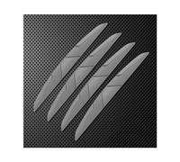 BLNETU Anti-Collision Protector Bar Stickers Car Door Edge Silicone Side Guards Rear View Mirror Cover Strip 4PCS(Gray)