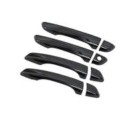 BLNETU Car Exterior Door Handles for Citroën C4 for Cactus 2014-2023 Car Door Handle Covers Trim Waterproof Handles Protector Cover Chromium LHD (Carbon Fiber Look 4pcs)