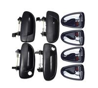 BLNETU Car Exterior Door Handles for Hyundai for Accent 1.5L .6L 2000-2006 Outside+Inside Door Handle Front Rear Left Right Driver Passenger 8pcs (Chrome Kit)