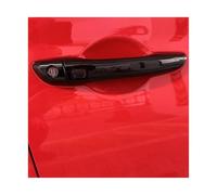 BLNETU Car Exterior Door Handles for Hyundai I30 N 2019 2020 2021 2022 2023 with Three Hole Version RHD Black Exterior Door Handle Decoration Cover