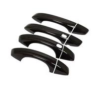 BLNETU Car Exterior Door Handles for VW for Golf 7 MK7 MK7.5 2014-2019 Car Carbon Chrome Black Silver Exterior Door Handle Cover Trim (Smart Black)