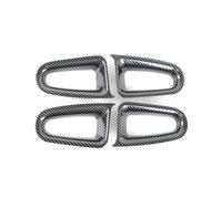 BLNETU Car Inner Door Armrest Handle Panel Frame Trim for Mercedes A Class W177 CLA C118 2019 2020 2021 2022 Carbon Fiber Pattern (Frame)