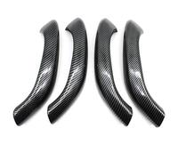 BLNETU Car Interior Front Rear Door Handle Outer Cover Trim 2PCS/4PCS for X1 X2 F48 F49 F39 2016 2017 2018-2022 (Carbon Fiber Pattern 4PCS)