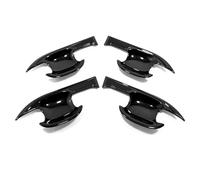 BLNETU Carbon Black Chrome Exterior Part Stickers Accessories Car Door Bowl Handle Cover Trim for Toyota RAV4 XA50 Hybrid 2019-2023(Black,Bowl 4pcs)