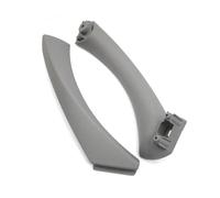 BLNETU for 3 Series E90 E91 316 318 320 325 328 Front Rear Left Right Car Inner Handle Interior Door Panel Pull Trim Cover (Gray Right 2PCS)