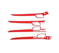 BLNETU for Jeep for Grand Cherokee 2011 2012 2013 2014 2015 2016 2017 2018 2019 2020 Car Inside Handle Trim Carbon Look (Brown)