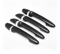 BLNETU for Mazda 2 for Demio 3 6 CX3 CX5 CX8 CX9 2007-2023 Carbon Fiber Chrome Car Door Handle Frame Panel Cover Trim ABS Sticker 8Pcs(Chrome,RHD)