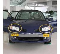 BLNETU For Renault For Megane 2006 2007 Car Headlamp Lens Cover Headlight Shell Cover Headlight Cover(Left and Right)
